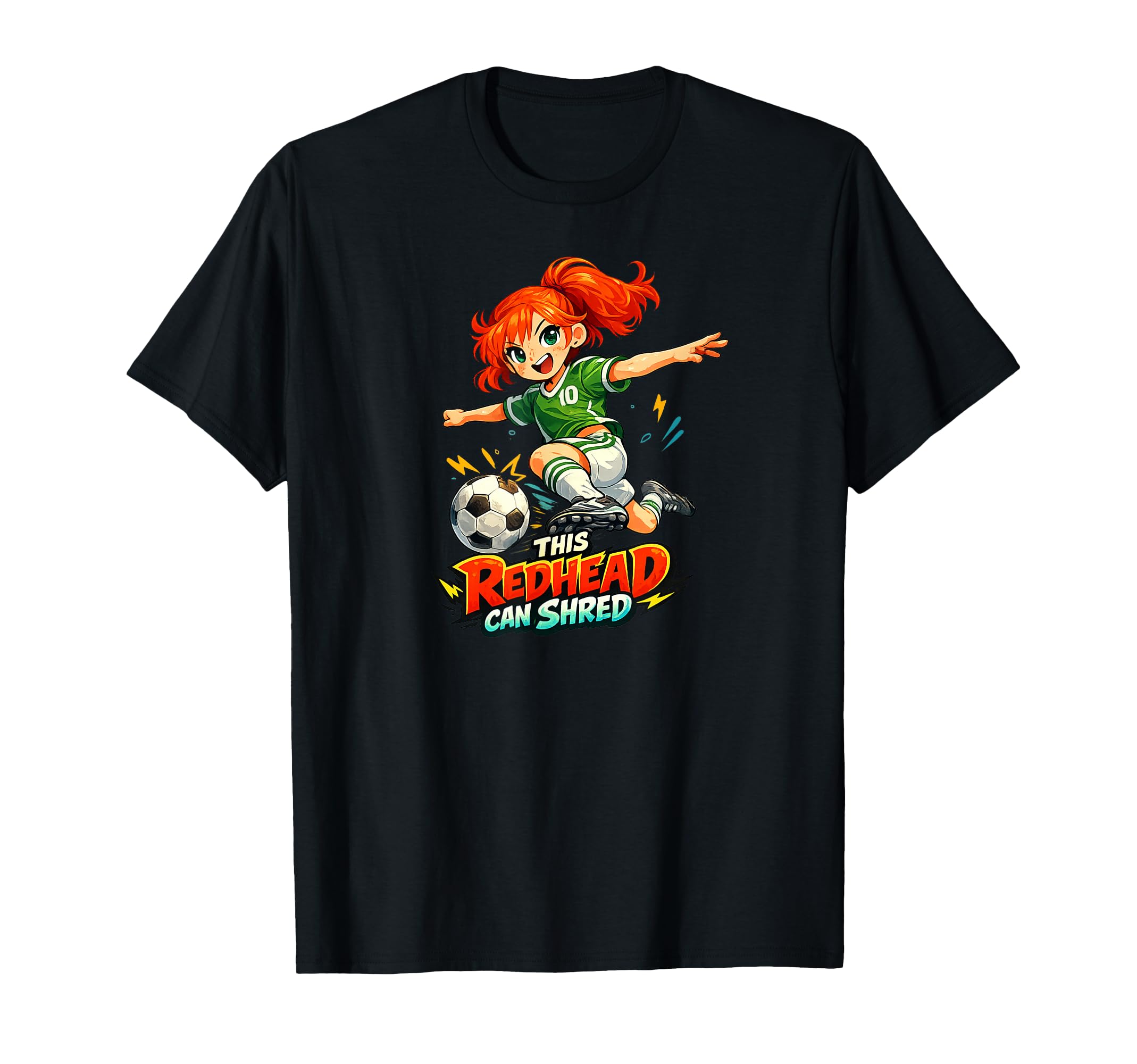 This Redhead Can Shred Manga Pride T-Shirt - Graphic Print for Adults - T-Shirt, Sweatshirt, Hoodie
