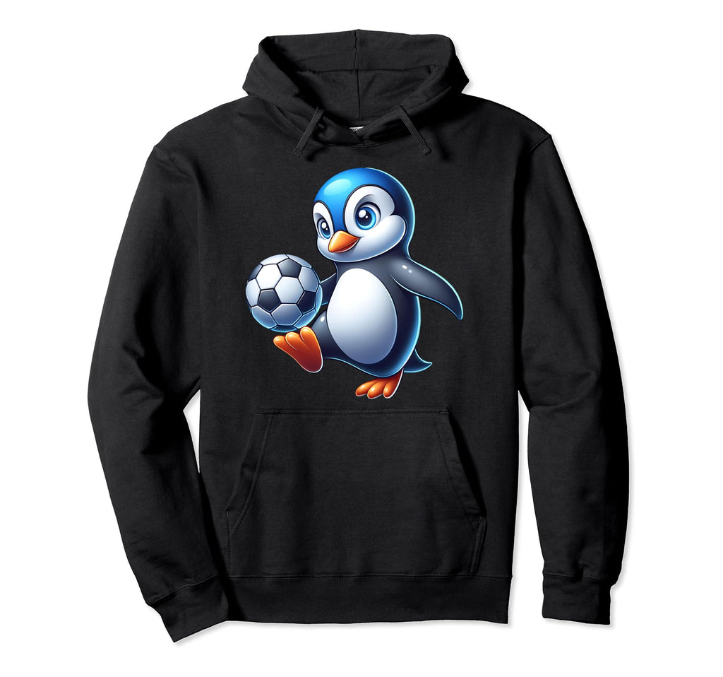Penguin Bird Soccer Ball Champion Fan Hoodie - Streetwear Style for Adults - T-Shirt, Sweatshirt, Hoodie