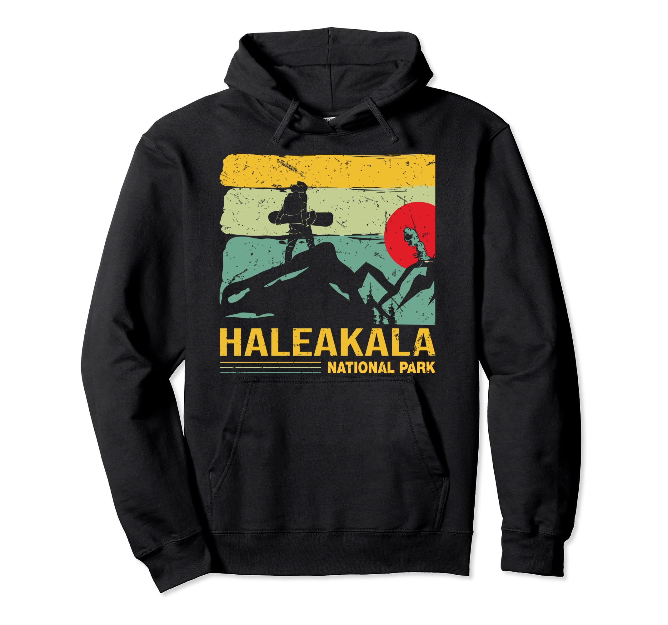 Hawaii Maui Snowboard Haleakala National Hoodie - Trendy Graphic Men Women - T-Shirt, Sweatshirt, Hoodie
