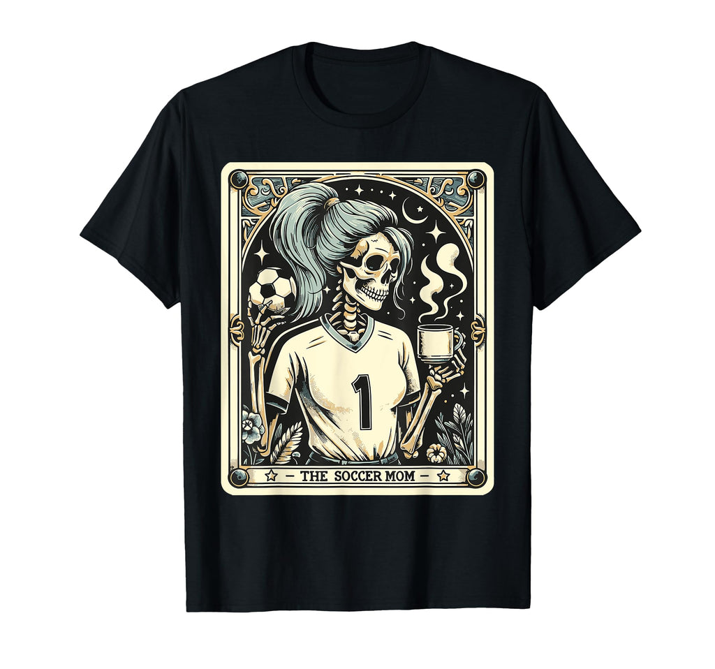 Soccer Mom Soccer Mum Tarot Card T-Shirt - Aesthetic Graphic Unisex - T-Shirt, Sweatshirt, Hoodie