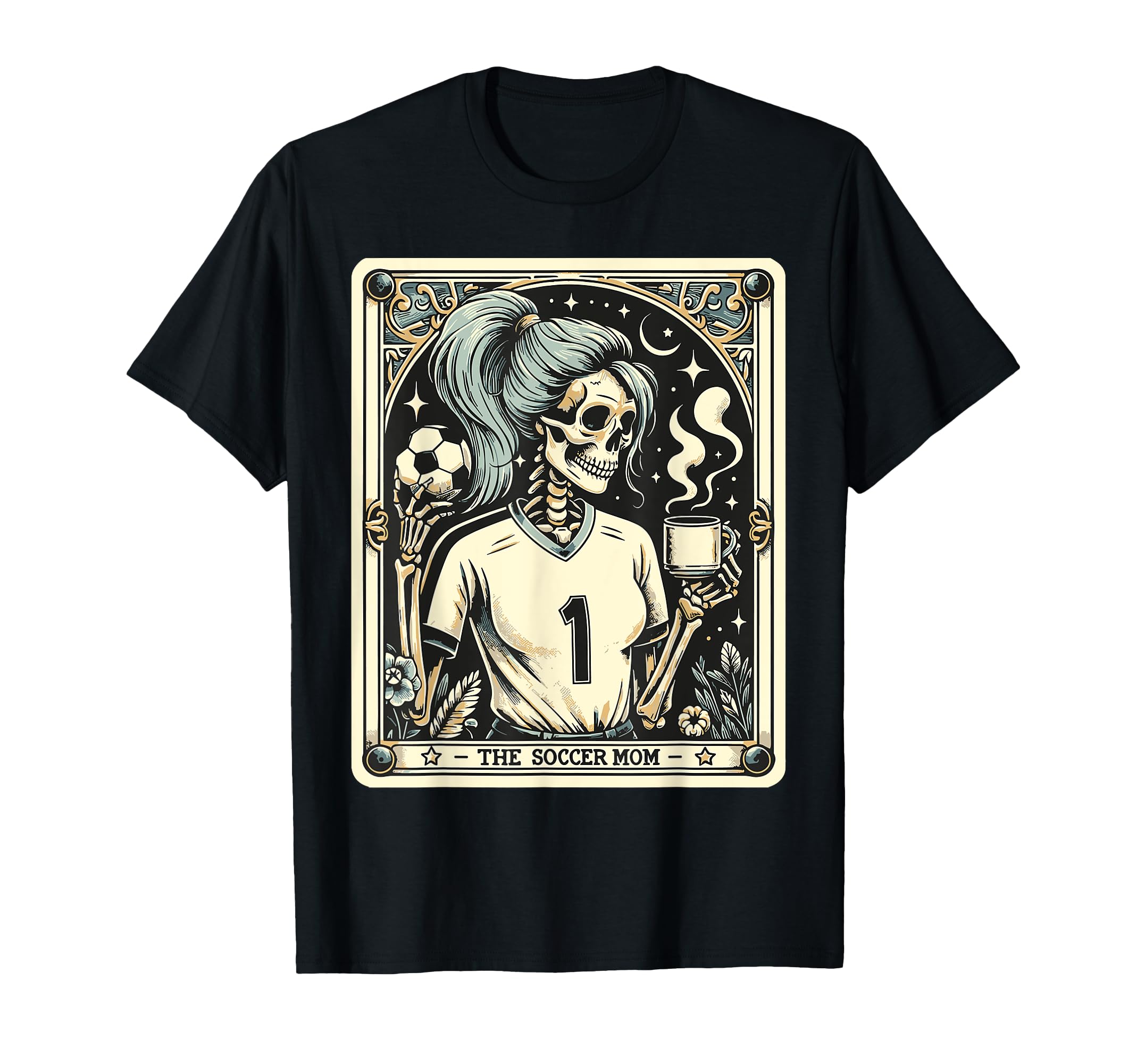 Soccer Mom Soccer Mum Tarot Card T-Shirt - Aesthetic Graphic Unisex - T-Shirt, Sweatshirt, Hoodie