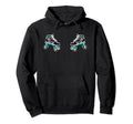 80S Rollerskates Boobs Rollergirl Quad Hoodie - Trendy Graphic Unisex - T-Shirt, Sweatshirt, Hoodie