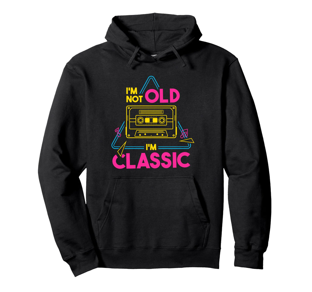 Retired Im Not Old Im Cassette Tape Hoodie - Custom Art Print Unisex - T-Shirt, Sweatshirt, Hoodie