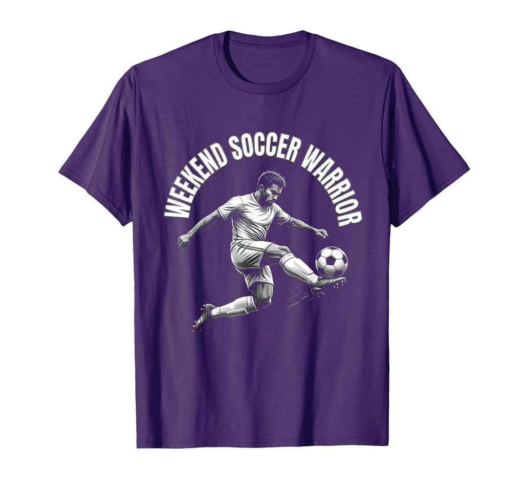 Weekend Soccer Warrior T-Shirt - Aesthetic Graphic Men Women - T-Shirt, Sweatshirt, Hoodie
