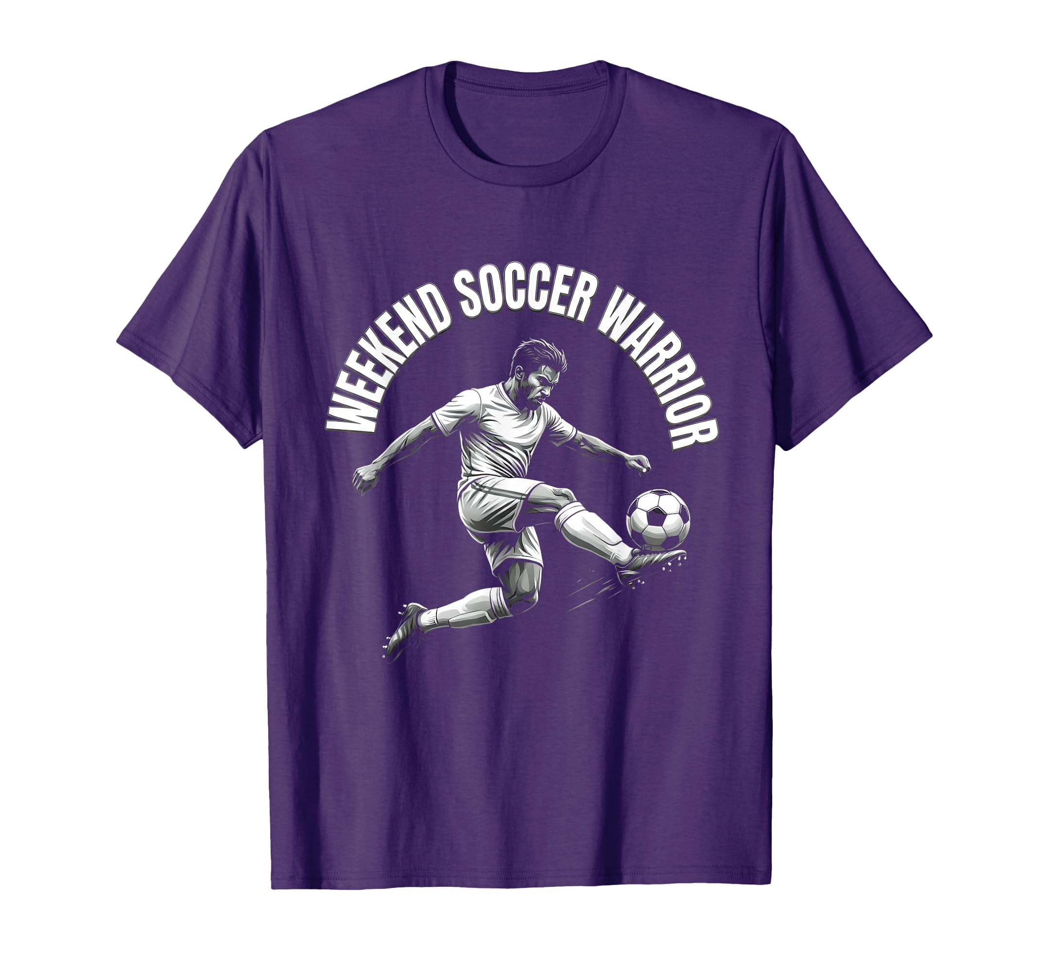 Weekend Soccer Warrior T-Shirt - Aesthetic Graphic Men Women - T-Shirt, Sweatshirt, Hoodie