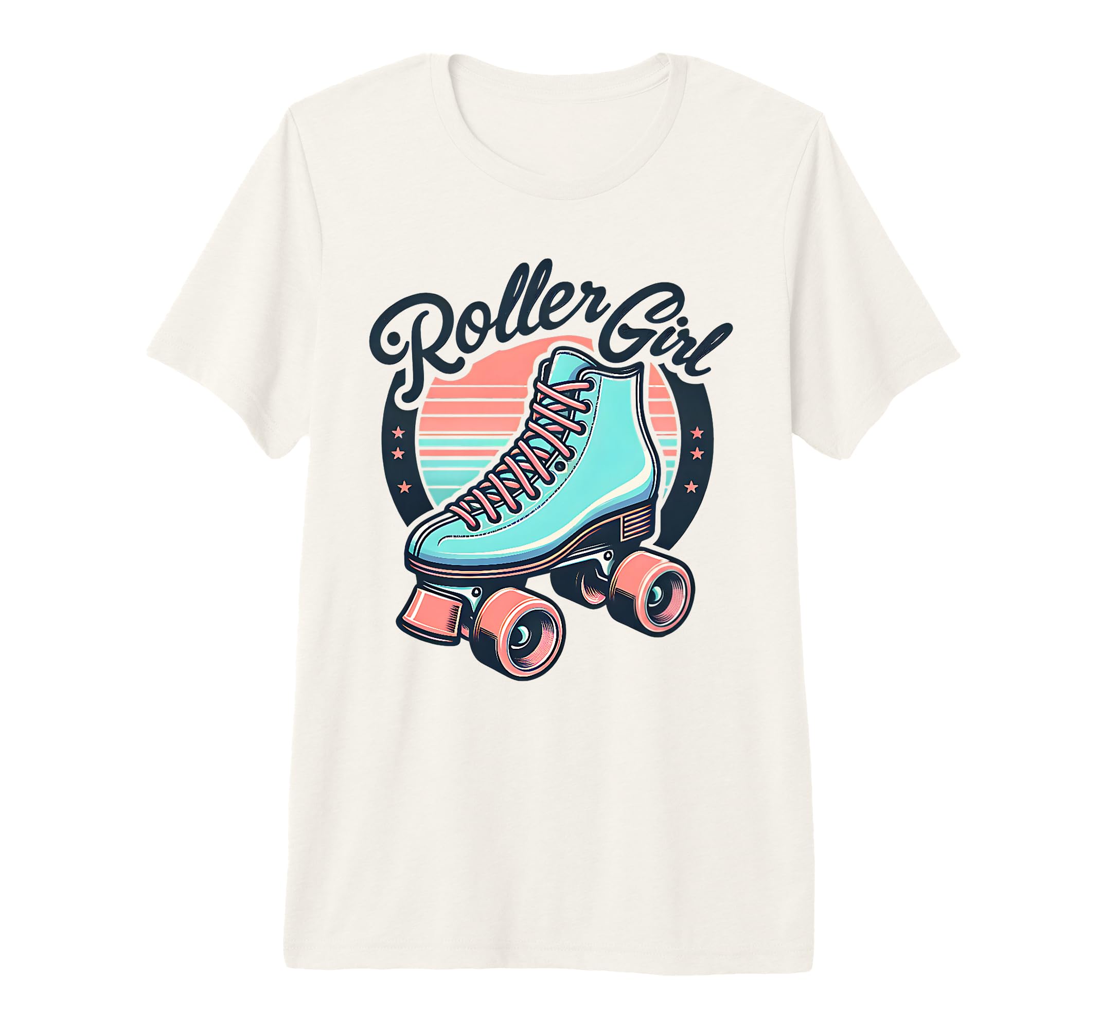Roller 80S 90S Skates Skating Tri Blend T-Shirt - Unique Graphic for Adults - T-Shirt, Sweatshirt, Hoodie