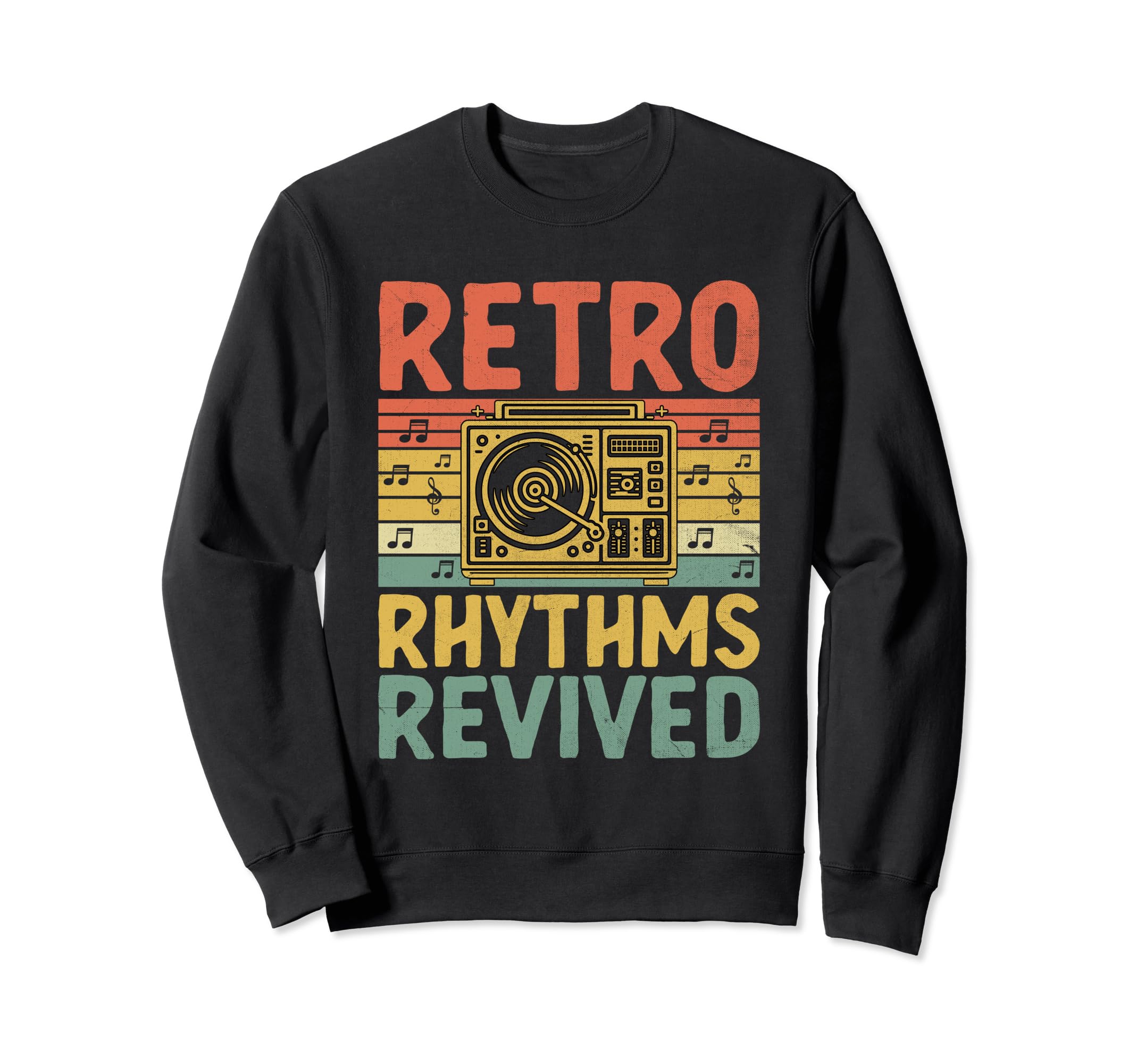 Funny Old School Dj Equipment Table Sweatshirt - Novelty Apparel Men Women - T-Shirt, Sweatshirt, Hoodie