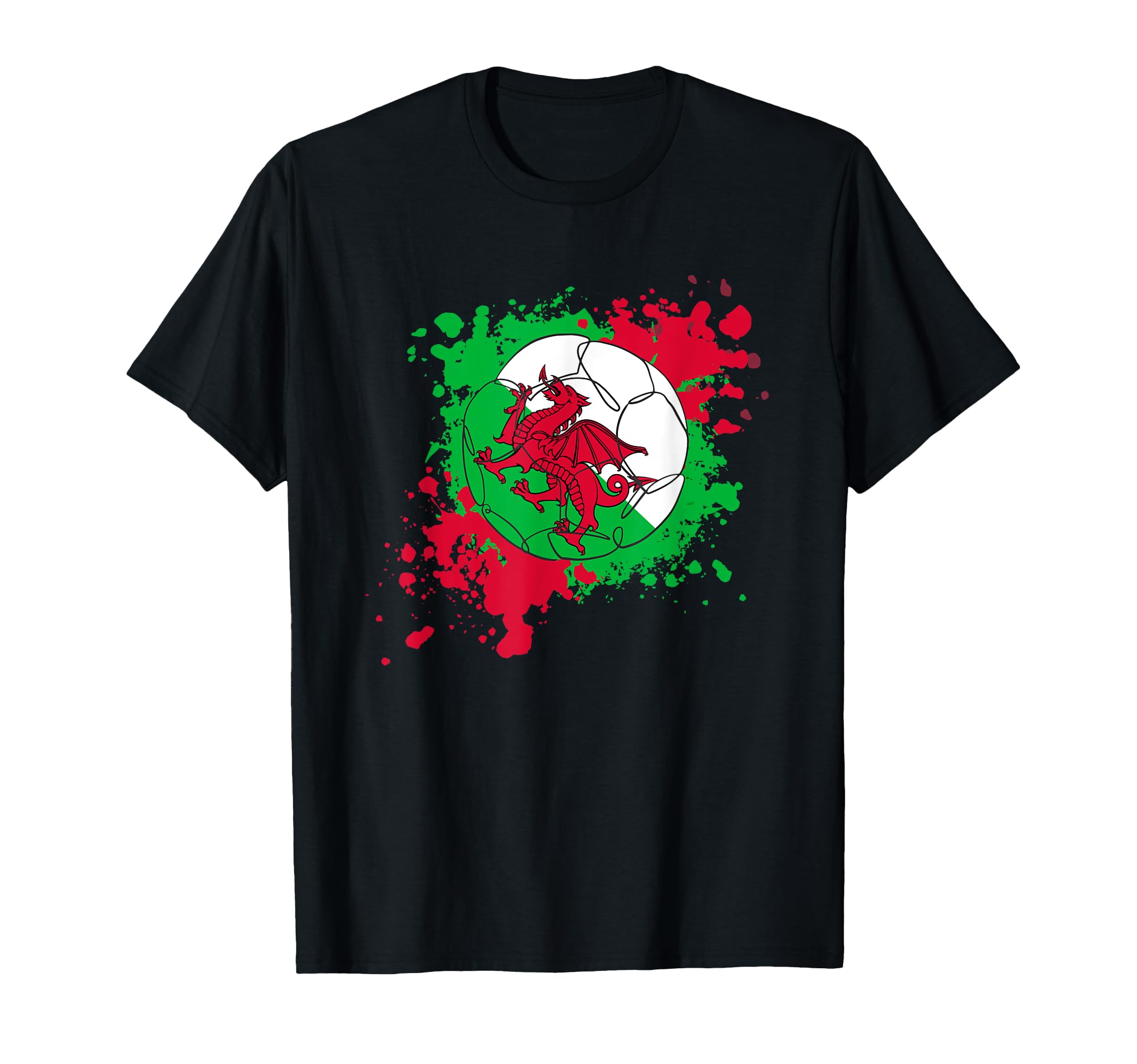 Soccer Ball Flag Wales T-Shirt - Streetwear Style Unisex - T-Shirt, Sweatshirt, Hoodie