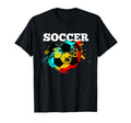 Soccer Player Coach Colorful Splatter T-Shirt - Unique Graphic for Adults - T-Shirt, Sweatshirt, Hoodie