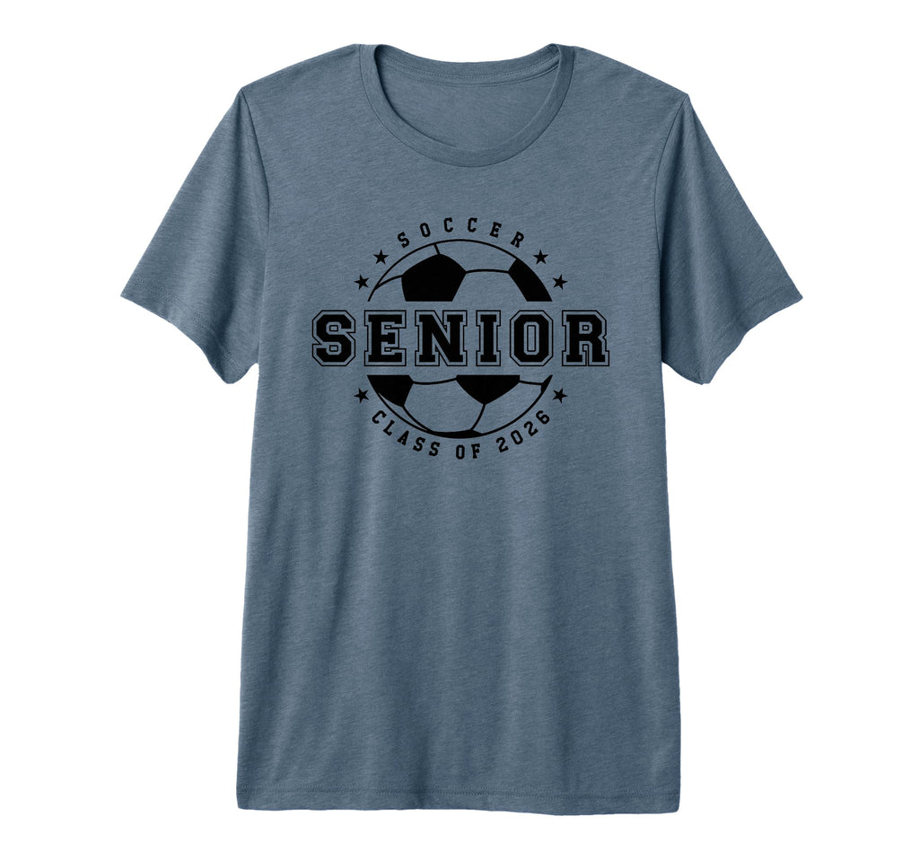Soccer Player Senior Year Class 2026 T-Shirt - Graphic Print Men Women - T-Shirt, Sweatshirt, Hoodie