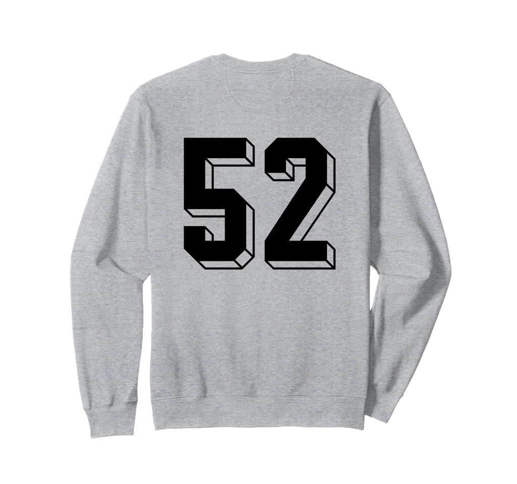 Number 52 Backside 80S 90S Team Sweatshirt - Streetwear Style Men Women - T-Shirt, Sweatshirt, Hoodie
