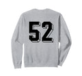 Number 52 Backside 80S 90S Team Sweatshirt - Streetwear Style Men Women - T-Shirt, Sweatshirt, Hoodie