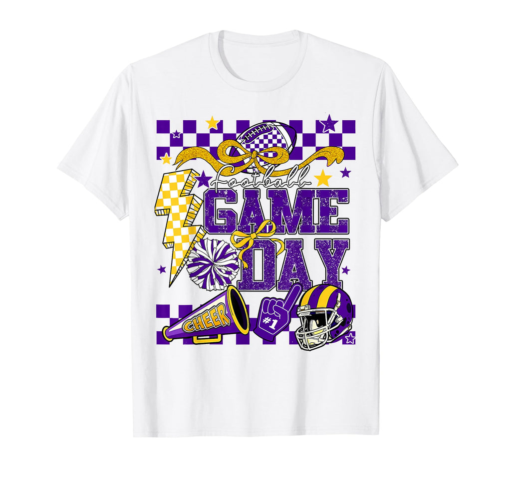 Game Day Football Touchdown Dad Mom Go T-Shirt - Minimalist Print Unisex - T-Shirt, Sweatshirt, Hoodie