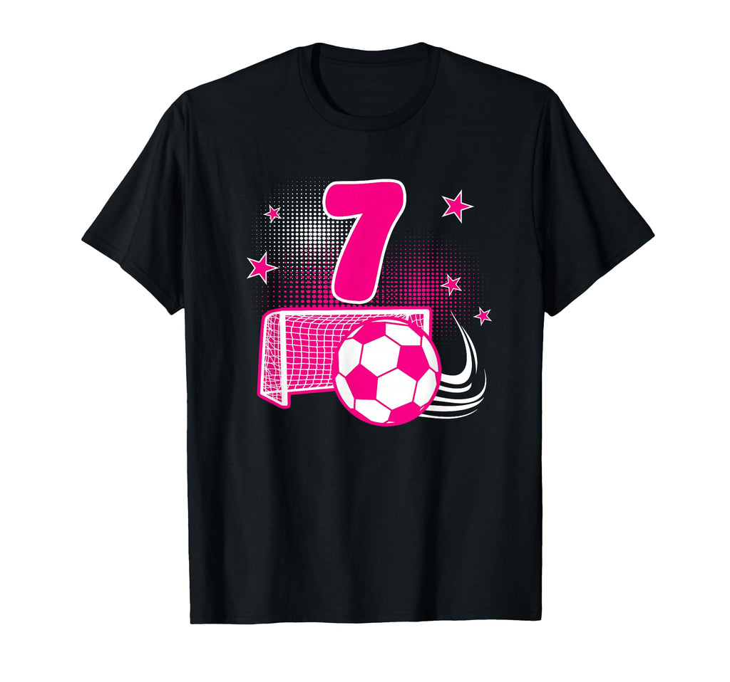 7 Years Old Birthday 7Th Soccer Themed T-Shirt - Graphic Print for Adults - T-Shirt, Sweatshirt, Hoodie