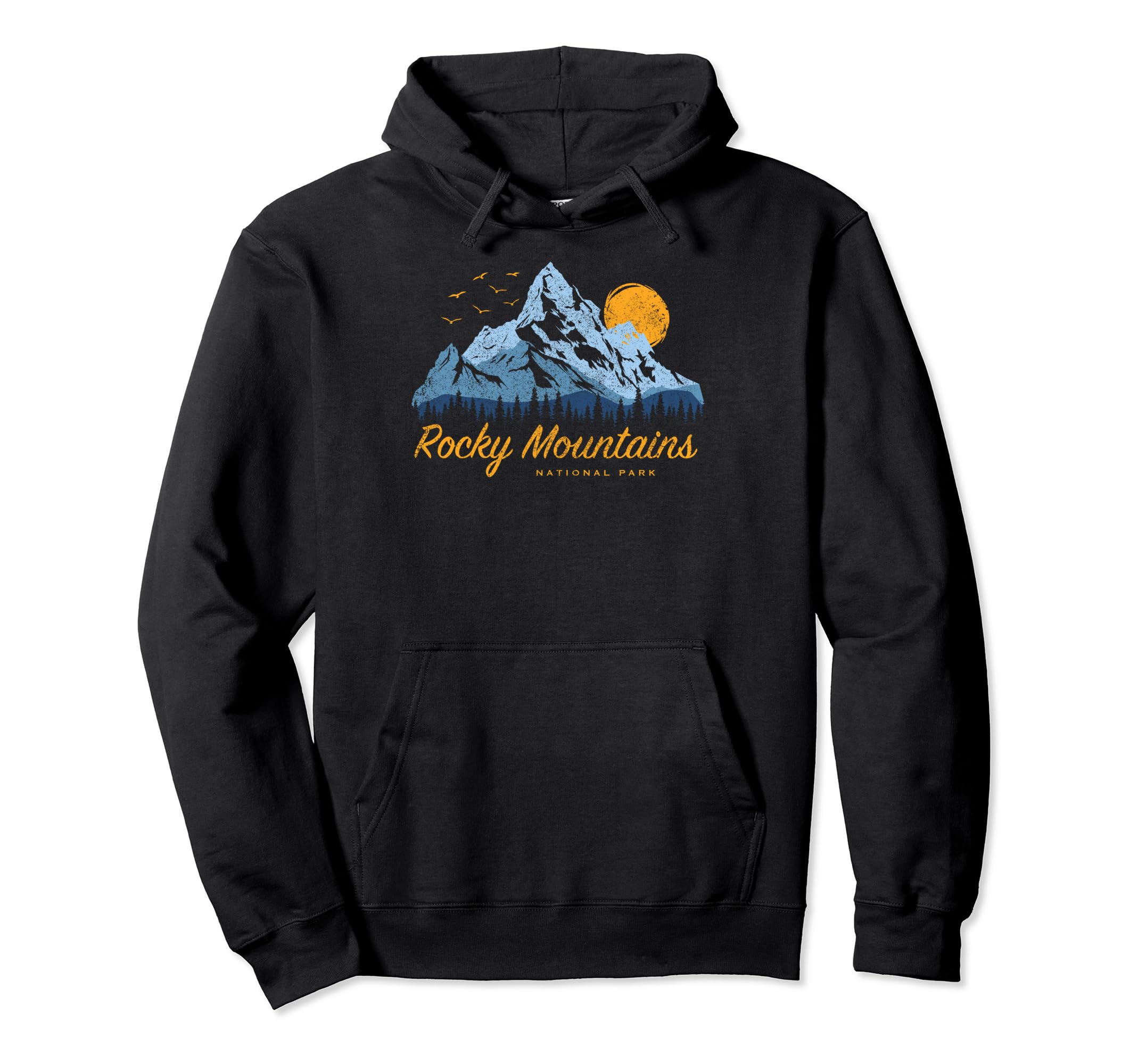 Rocky Mountains National Park Us Hoodie - Custom Art Print for Adults - T-Shirt, Sweatshirt, Hoodie