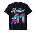 Rolling Into 11 Roller Skates 11Th T-Shirt - Minimalist Print for Adults - T-Shirt, Sweatshirt, Hoodie