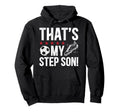 Proud Soccer Step Dad Soccer Player Hoodie - Unique Graphic Men Women - T-Shirt, Sweatshirt, Hoodie