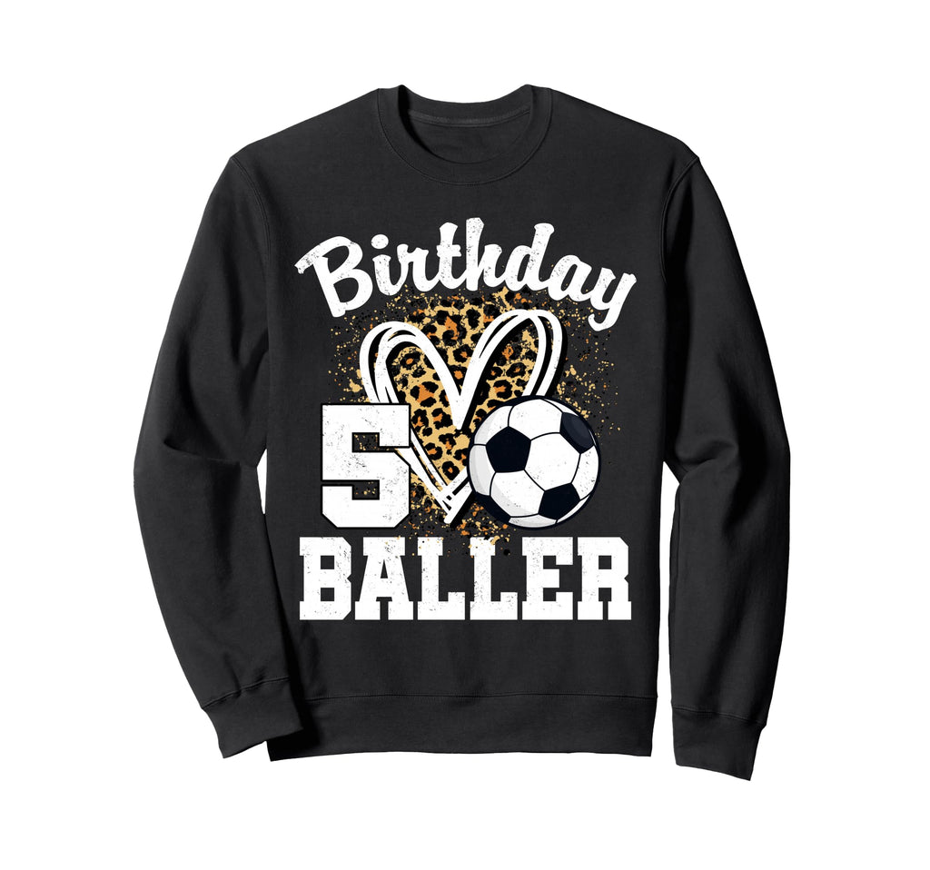 5 Year Old Birthday Soccer 5Th Sweatshirt - Minimalist Print Unisex - T-Shirt, Sweatshirt, Hoodie
