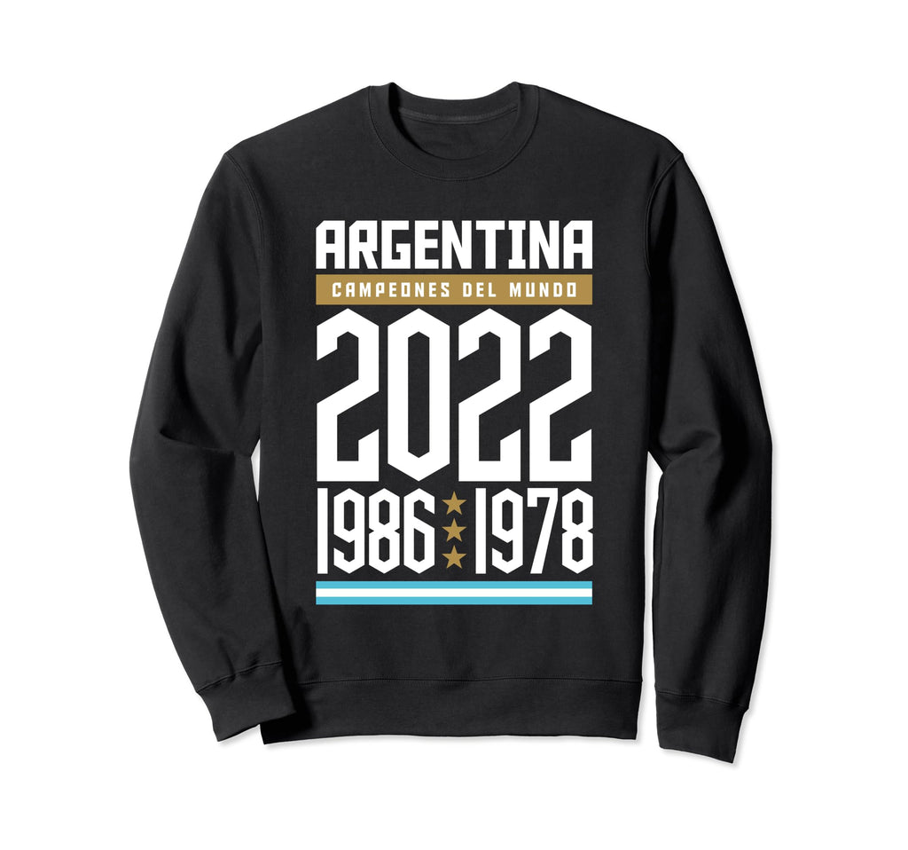 Argentina World Champion 2022 Sweatshirt - Novelty Apparel for Adults - T-Shirt, Sweatshirt, Hoodie