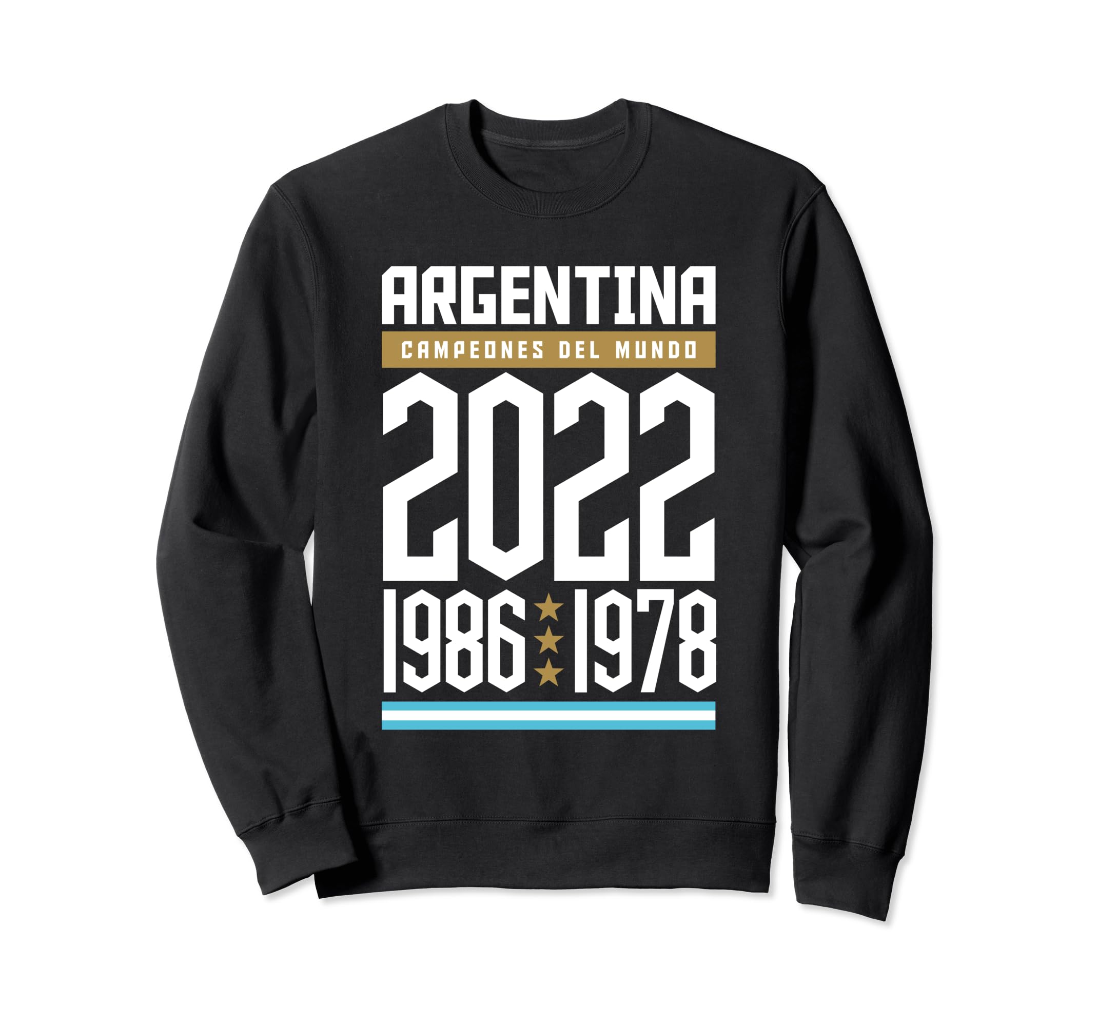 Argentina World Champion 2022 Sweatshirt - Novelty Apparel for Adults - T-Shirt, Sweatshirt, Hoodie