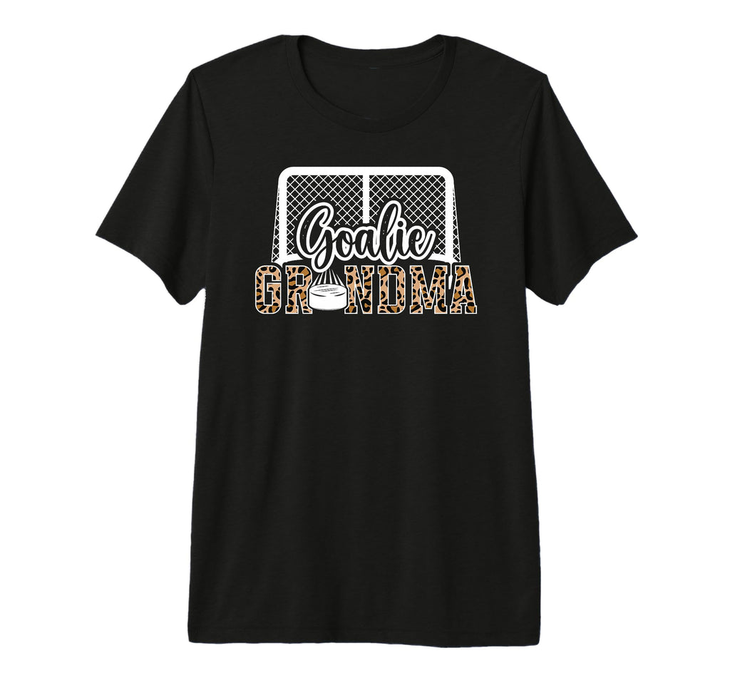 Ice Hockey Goalie Grandma Hockey T-Shirt - Trendy Graphic for Adults - T-Shirt, Sweatshirt, Hoodie