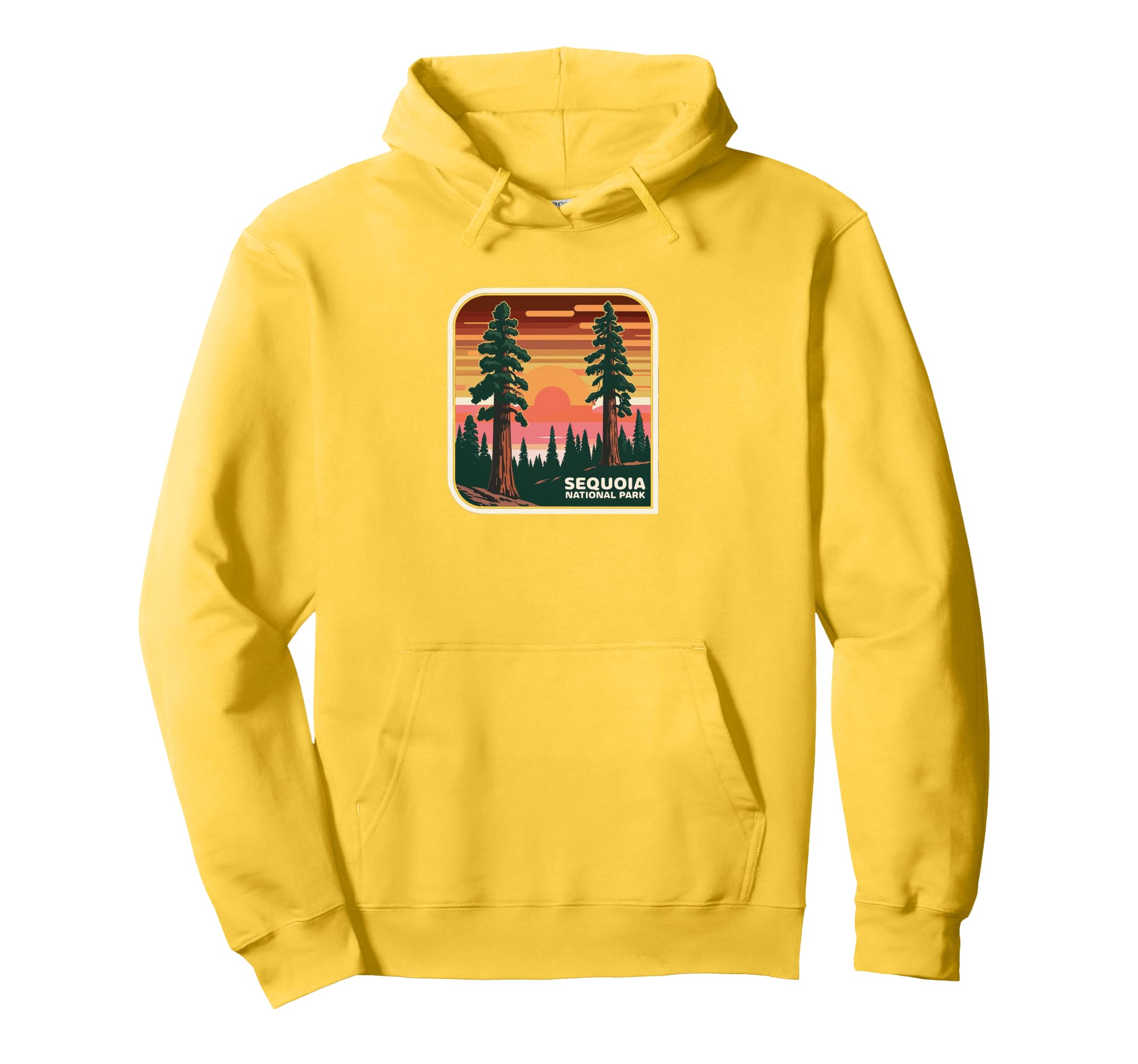 Sequoia National Park Sunset Landscape Hoodie - Custom Art Print Men Women - T-Shirt, Sweatshirt, Hoodie