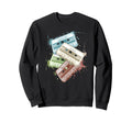 Watercolor Cassettes Analog Tape Old Sweatshirt - Custom Art Print Unisex - T-Shirt, Sweatshirt, Hoodie