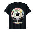 Ice Cream Drip Soccer Ball Soccer T-Shirt - Graphic Print for Adults - T-Shirt, Sweatshirt, Hoodie