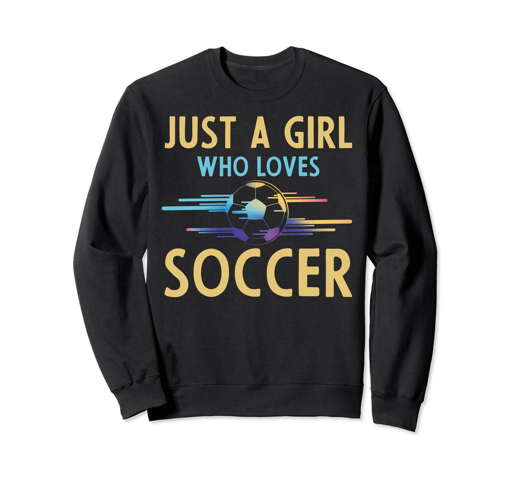 Soccer Fans Just Who Loves Soccer Sweatshirt - Minimalist Print for Adults - T-Shirt, Sweatshirt, Hoodie