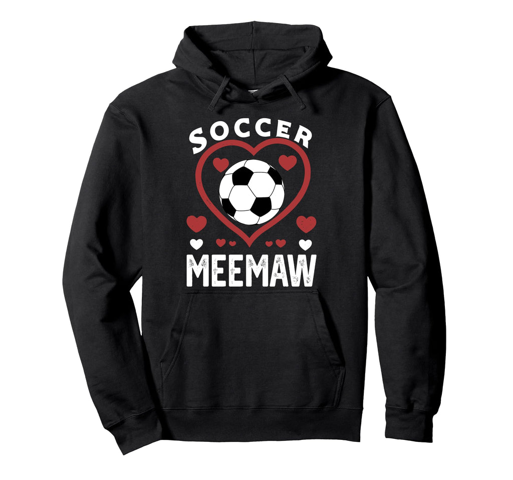 Soccer Meemaw Heart Meemaw Soccer Hoodie - Custom Art Print for Adults - T-Shirt, Sweatshirt, Hoodie