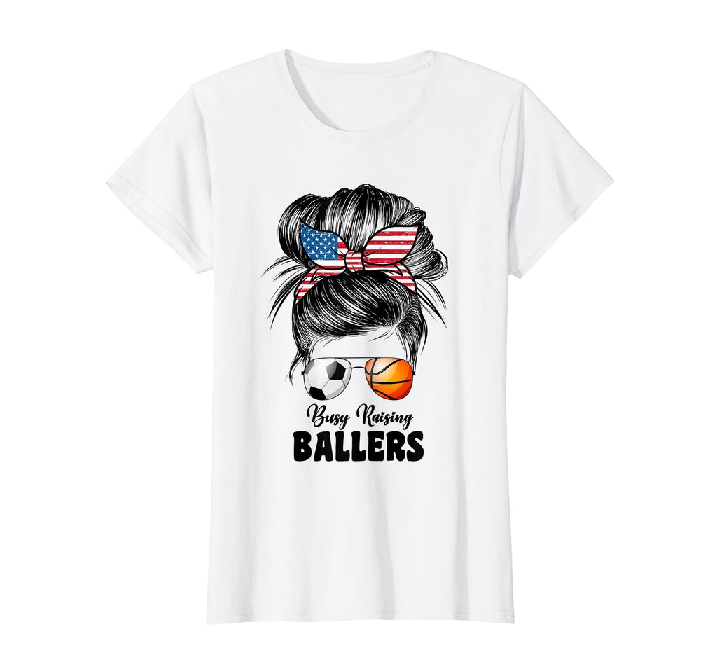 Busy Raising Ballers Soccer And T-Shirt - Novelty Apparel Unisex - T-Shirt, Sweatshirt, Hoodie