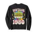 1980 80S Music Mixtape Cassette Sweatshirt - Custom Art Print for Adults - T-Shirt, Sweatshirt, Hoodie