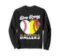 Busy Raising Ballers Softball Sweatshirt - Aesthetic Graphic Men Women - T-Shirt, Sweatshirt, Hoodie