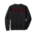 Coach Sports Trainer Black Red Sweatshirt - Custom Art Print for Adults - T-Shirt, Sweatshirt, Hoodie