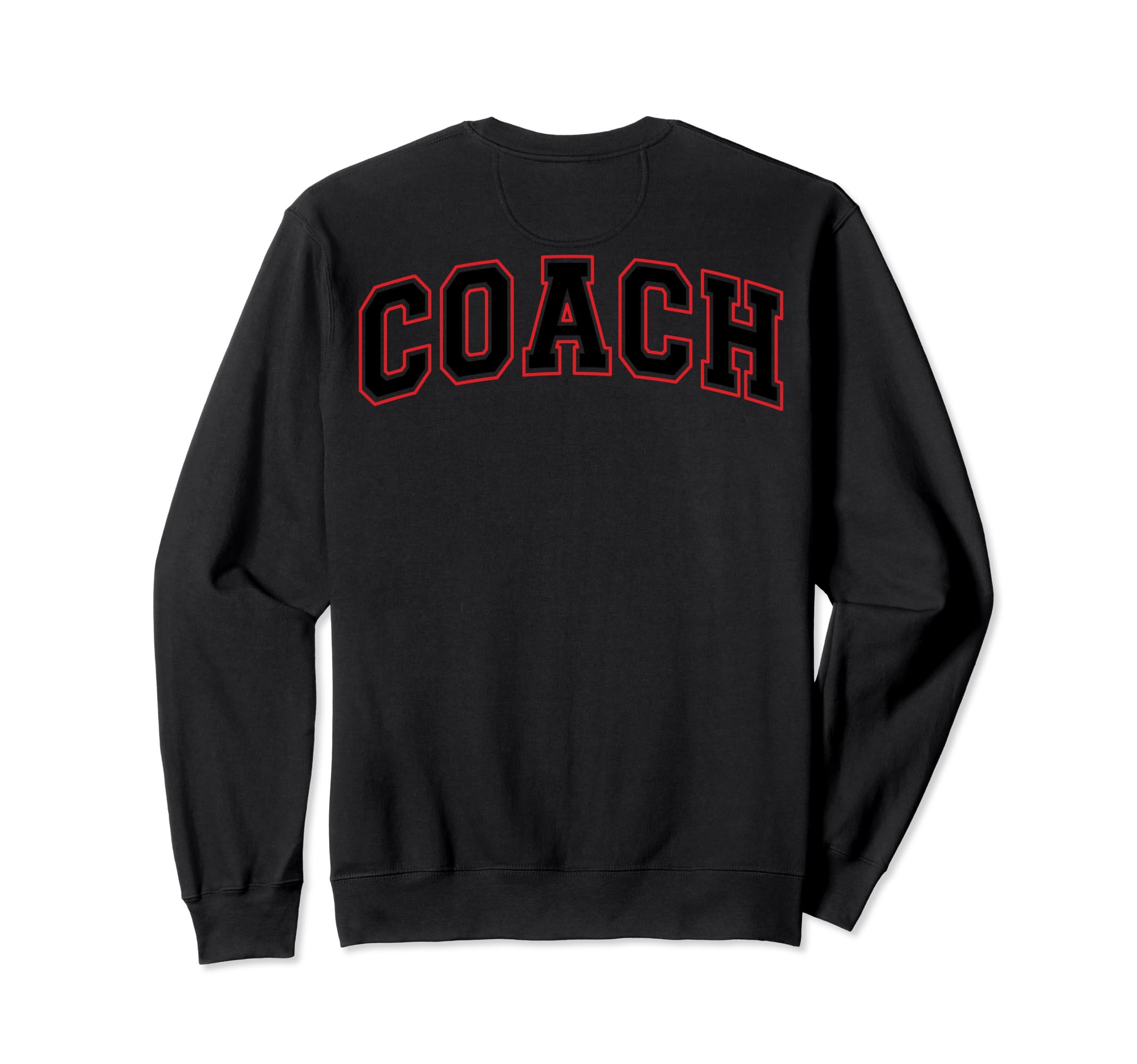 Coach Sports Trainer Black Red Sweatshirt - Custom Art Print for Adults - T-Shirt, Sweatshirt, Hoodie