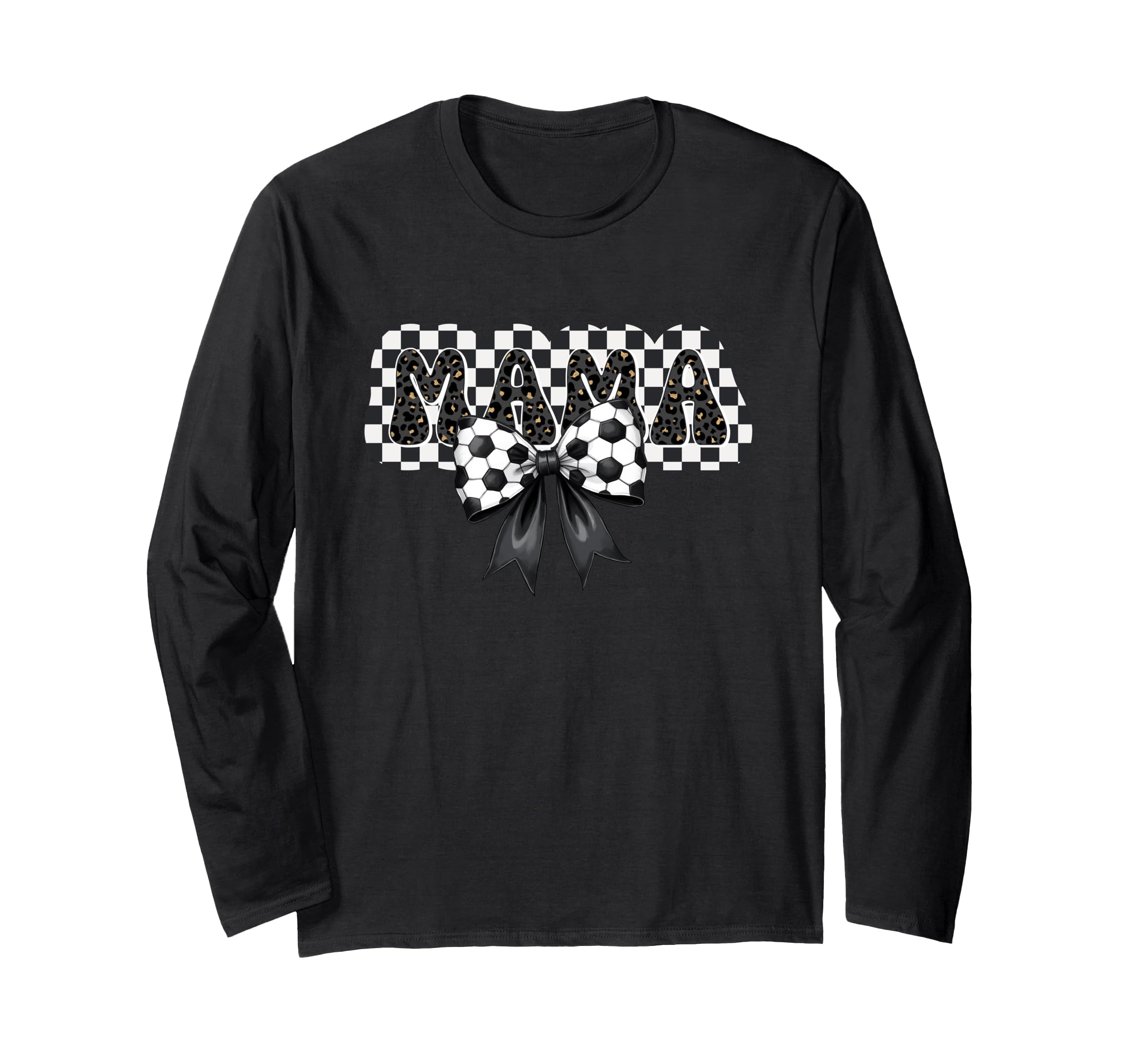 Soccer Mama Bow Mom Mommy Mother Sweatshirt - Unique Graphic for Adults - T-Shirt, Sweatshirt, Hoodie