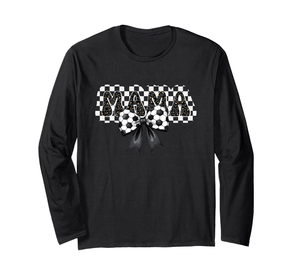 Soccer Mama Bow Mom Mommy Mother Sweatshirt - Minimalist Print for Adults - T-Shirt, Sweatshirt, Hoodie