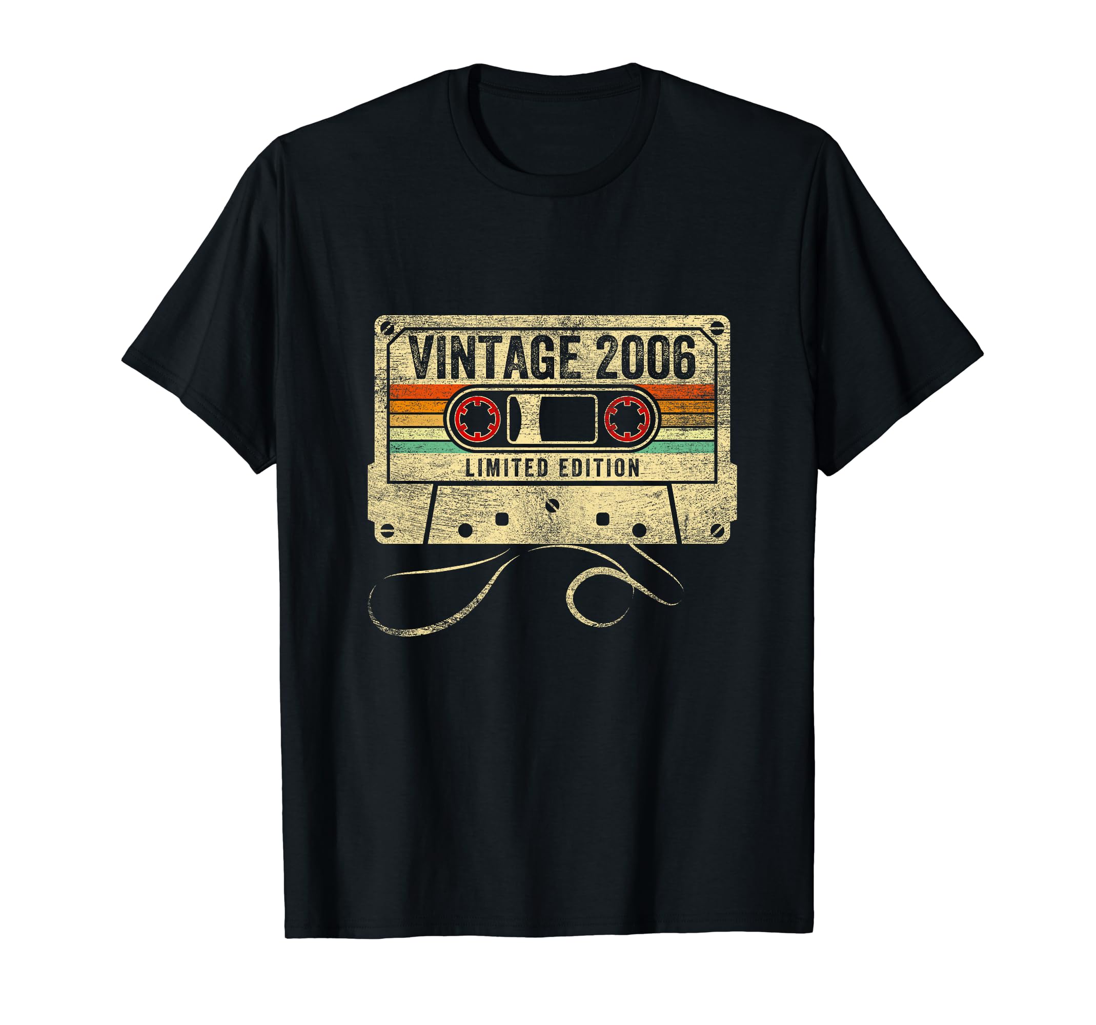 2006 18Th Birthday Cassette Tape 18 T-Shirt - Aesthetic Graphic for Adults - T-Shirt, Sweatshirt, Hoodie