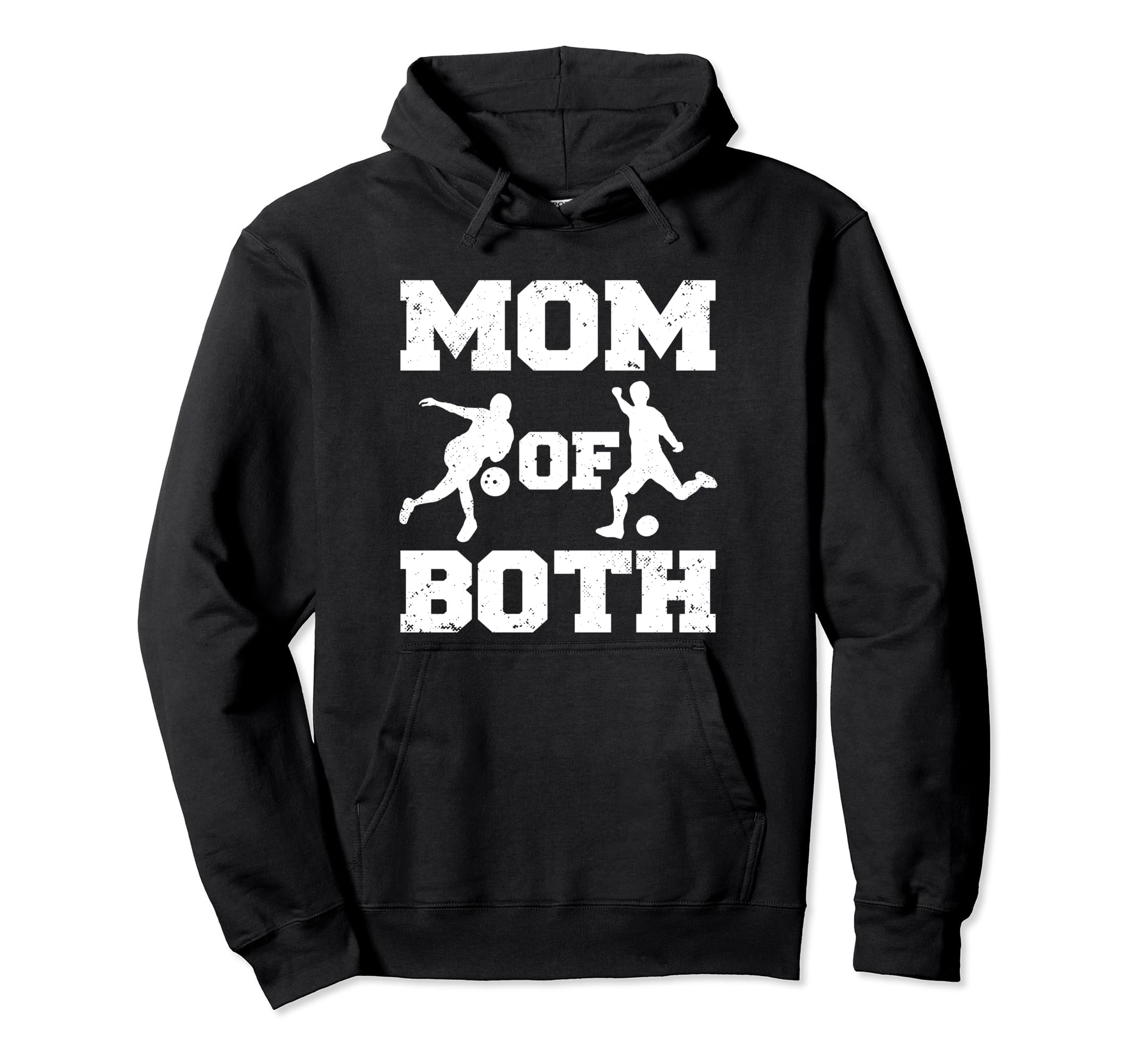 Mom Both Funny Soccer Bowling Mom Hoodie - Unique Graphic Unisex - T-Shirt, Sweatshirt, Hoodie