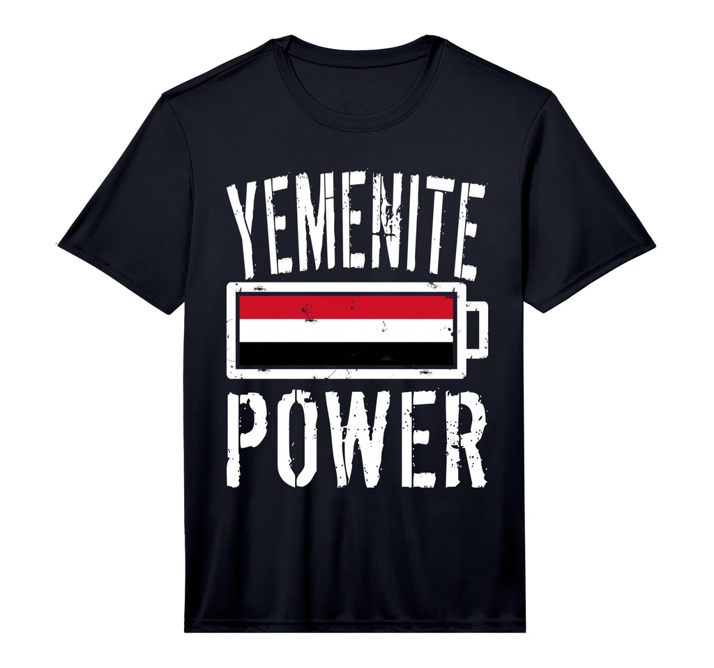 Yemen Flag Yemenite Power Battery T-Shirt - Minimalist Print for Adults - T-Shirt, Sweatshirt, Hoodie