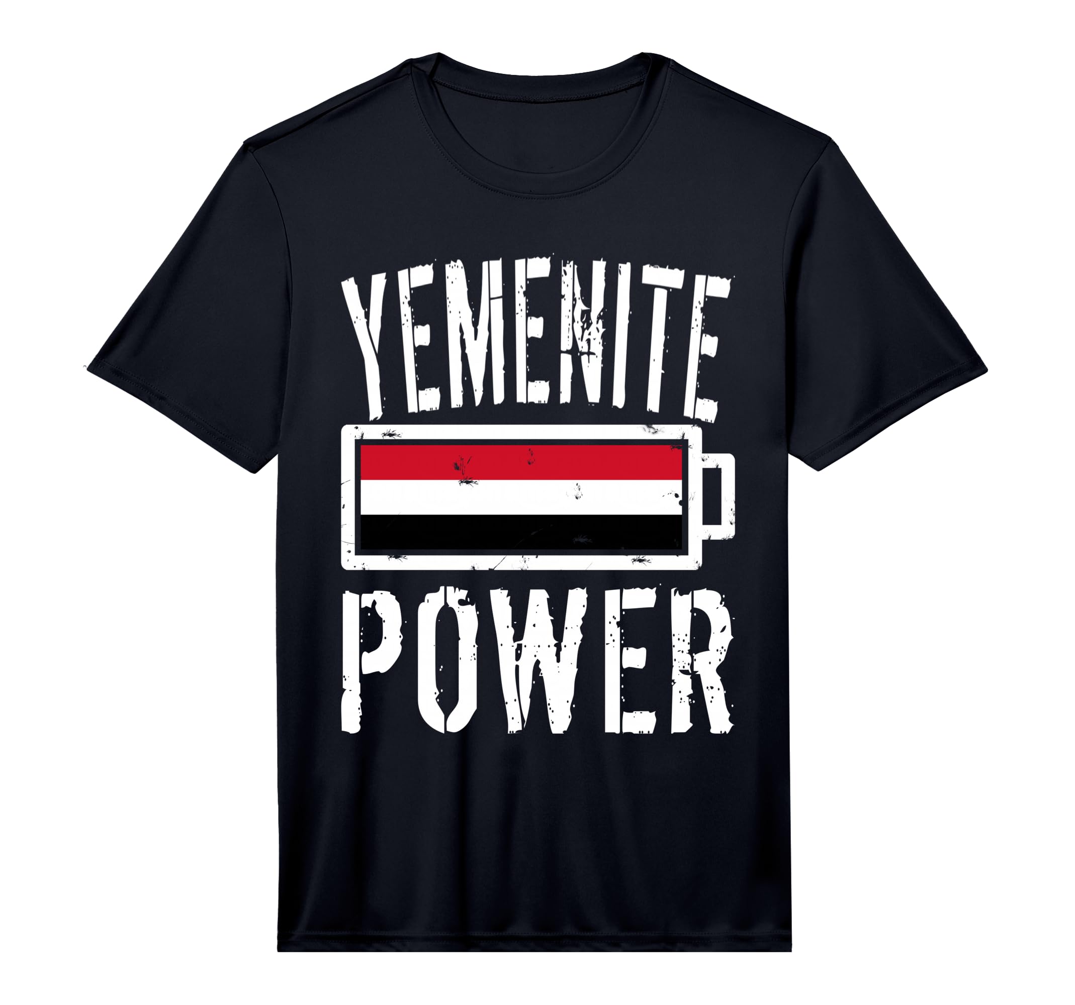 Yemen Flag Yemenite Power Battery T-Shirt - Minimalist Print for Adults - T-Shirt, Sweatshirt, Hoodie