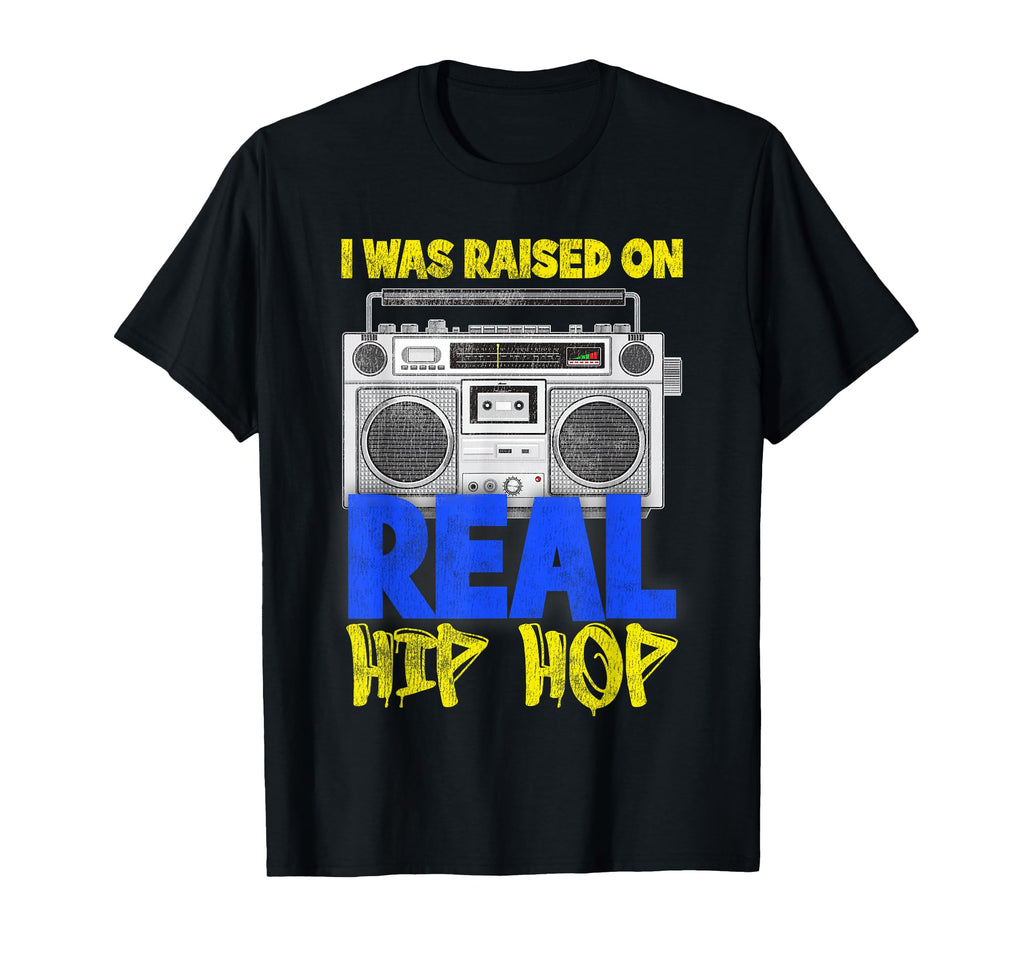 Raised Real Hip Hop Graffiti Boombox T-Shirt - Streetwear Style Men Women - T-Shirt, Sweatshirt, Hoodie