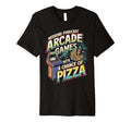 Weekend Forecast Arcade Gamer Pizza T-Shirt - Aesthetic Graphic Men Women - T-Shirt, Sweatshirt, Hoodie