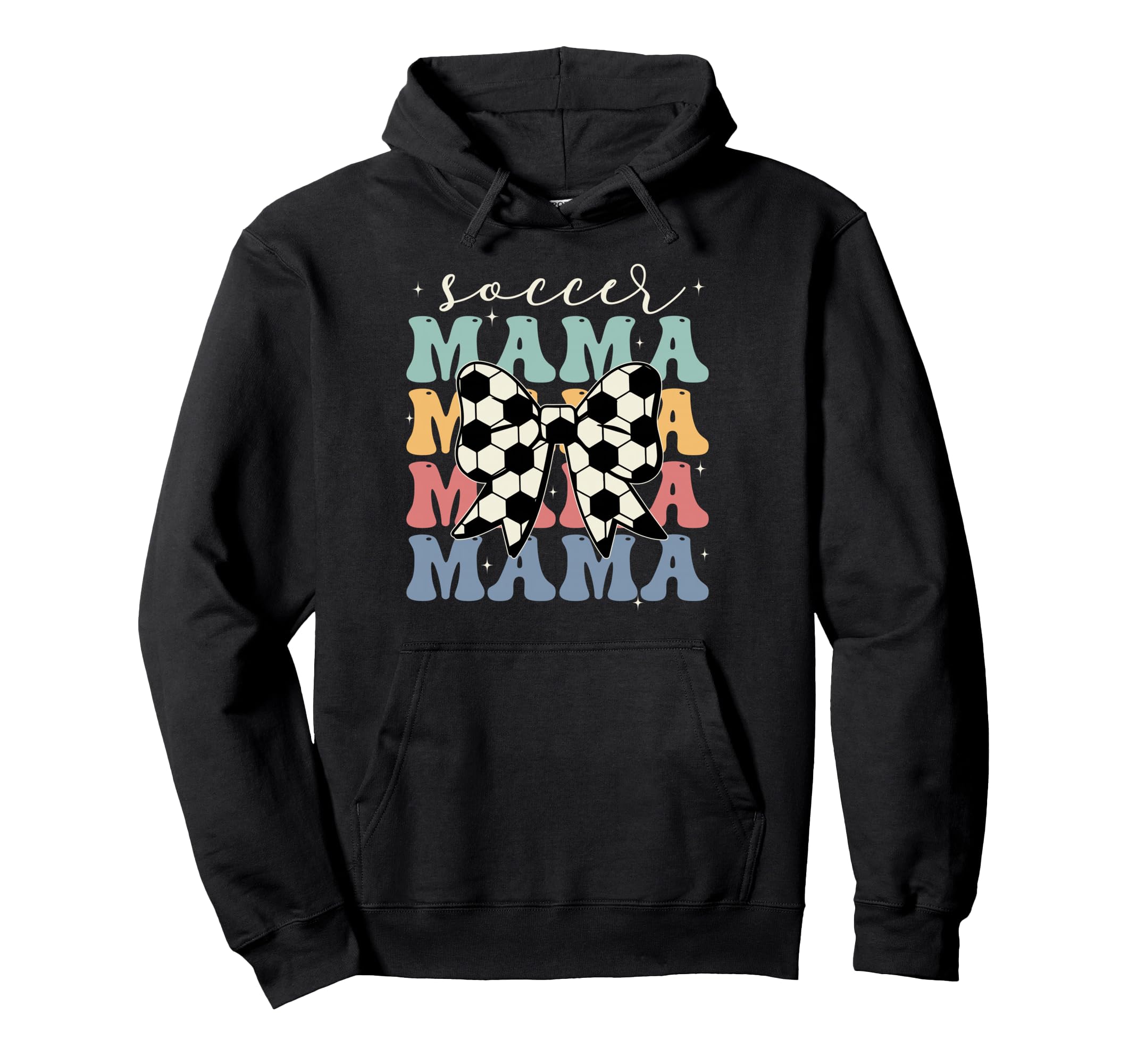 Soccer Mama Groovy Soccer Softball Mom Hoodie - Aesthetic Graphic Unisex - T-Shirt, Sweatshirt, Hoodie