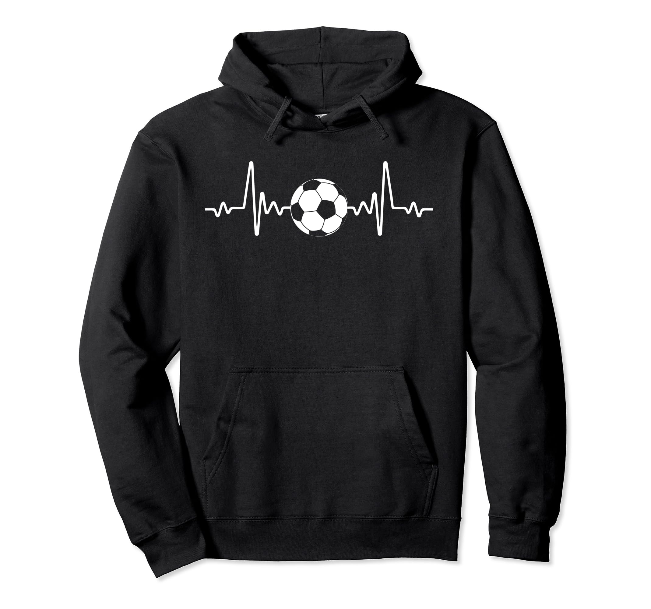 Soccer Player Heartbeat Soccer Lover Hoodie - Unique Graphic for Adults - T-Shirt, Sweatshirt, Hoodie