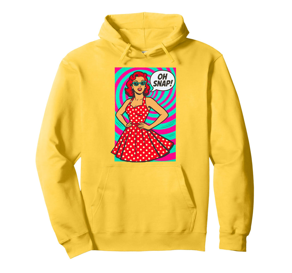 Pop Art Psychedelic 50S 60S Nostalgia Hoodie - Trendy Graphic Unisex - T-Shirt, Sweatshirt, Hoodie