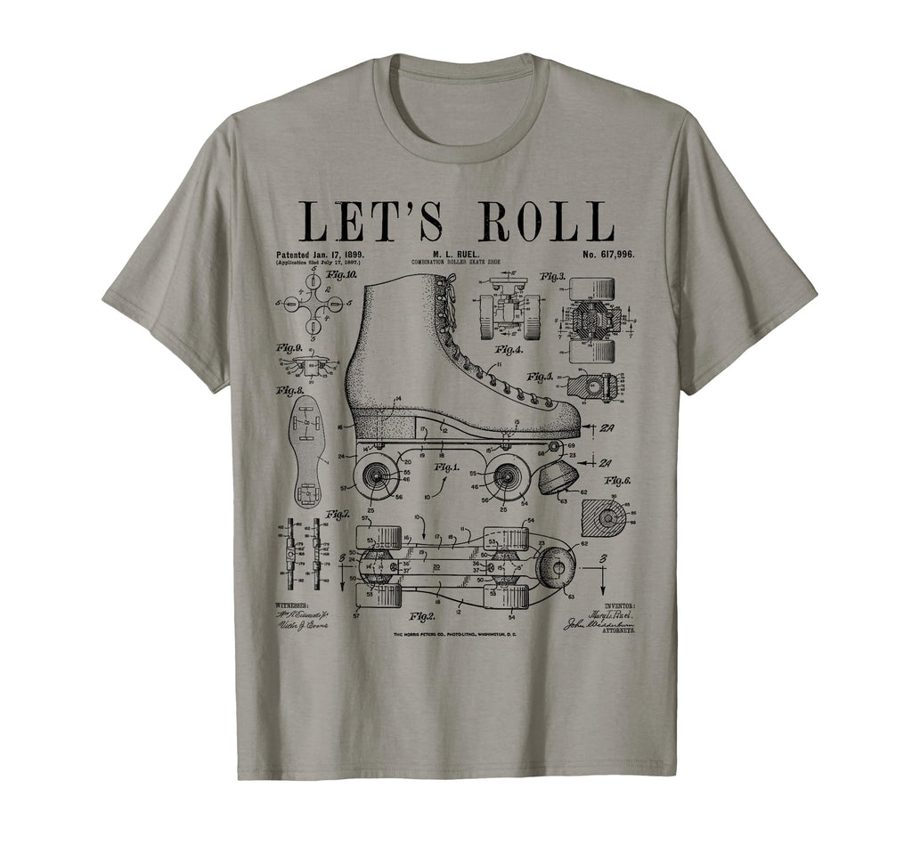 Lets Roll Roller Derby Skating Skater T-Shirt - Novelty Apparel Unisex - T-Shirt, Sweatshirt, Hoodie