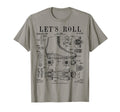 Lets Roll Roller Derby Skating Skater T-Shirt - Novelty Apparel Unisex - T-Shirt, Sweatshirt, Hoodie