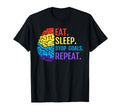 Eat Sleep Stop Goals Repeat T-Shirt - Casual Everyday Wear for Adults - T-Shirt, Sweatshirt, Hoodie