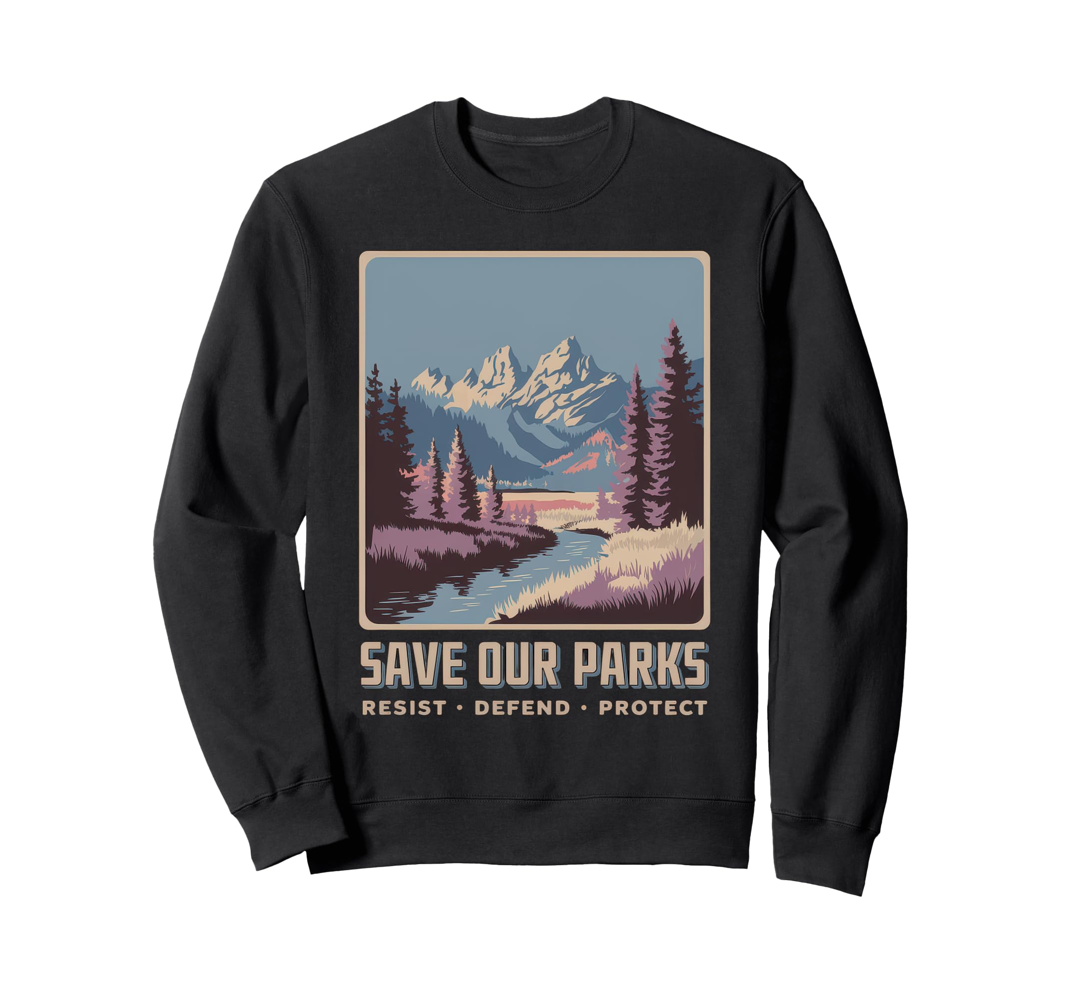 Save Our Parks Protect National Park Sweatshirt - Minimalist Print Unisex - T-Shirt, Sweatshirt, Hoodie
